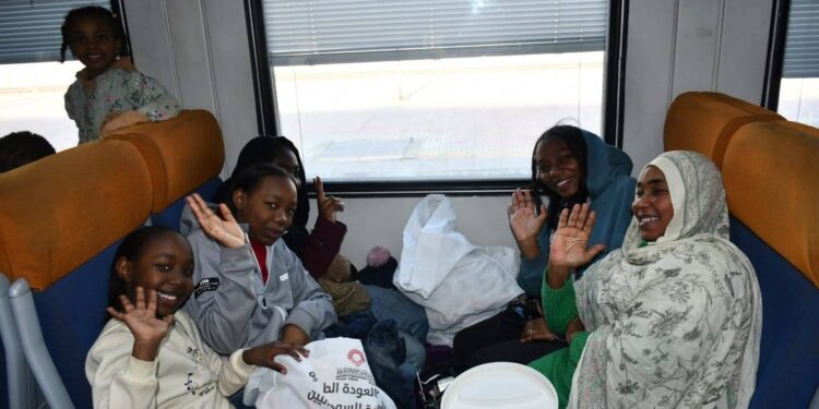 سكك حديد مصر تُسير الرحلة (41) لنقل الأشقاء السودانيين ضمن مشروع العودة الطوعية 1 سكك حديد مصر تُسير الرحلة (41) لنقل الأشقاء السودانيين ضمن مشروع العودة الطوعية