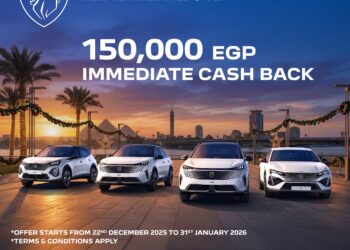 بيجو تحتفل ببداية عام جديد ب150,000 جنيه كاش باك على جميع موديلات 2026