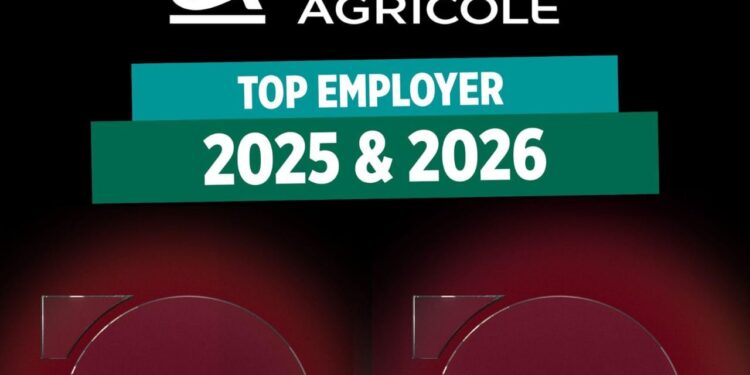“بنك كريدي اجريكول مصر ” يحصل على شهادة “أفضل جهة عمل” من المؤسسة العالمية