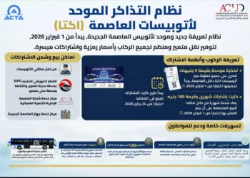 إطلاق نظام التذاكر الموحد لأتوبيسات العاصمة الجديدة اعتبارًا من الأول من فبراير المقبل   
