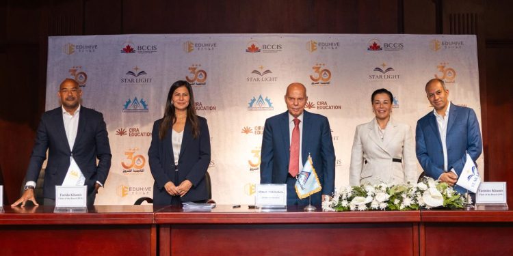 توقيع شراكة استراتيجية بين «Starlight Educational» و "العاشر من رمضان للتنمية والخدمات التعليمية" لافتتاح مبنى توسعي جديد بمدرسة بريتش كولومبيا الكندية الدولية (BCCIS) 1 توقيع شراكة استراتيجية بين «Starlight Educational» و “العاشر من رمضان للتنمية والخدمات التعليمية” لافتتاح مبنى توسعي جديد بمدرسة بريتش كولومبيا الكندية الدولية (BCCIS)